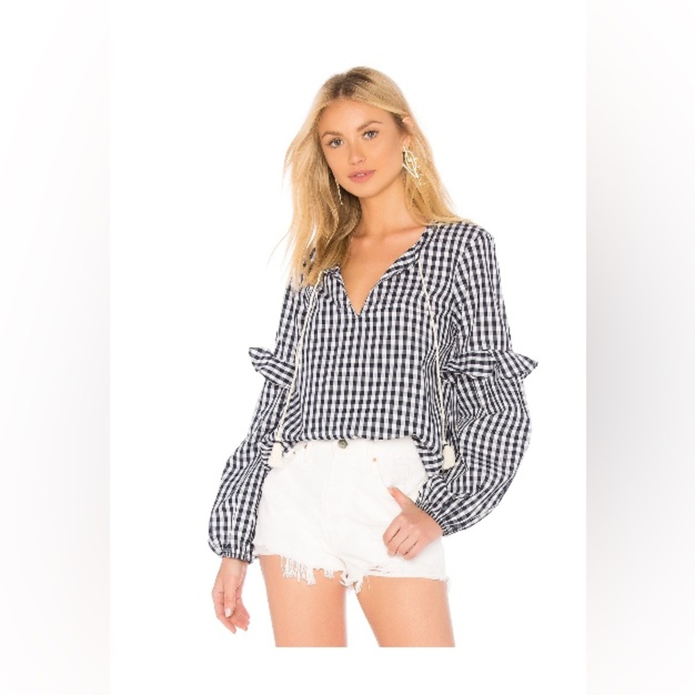 Splendid Cotton Summer Plaid Top